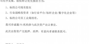 bcc创新咨询拟进行资产（兴远咨询）处置的公告